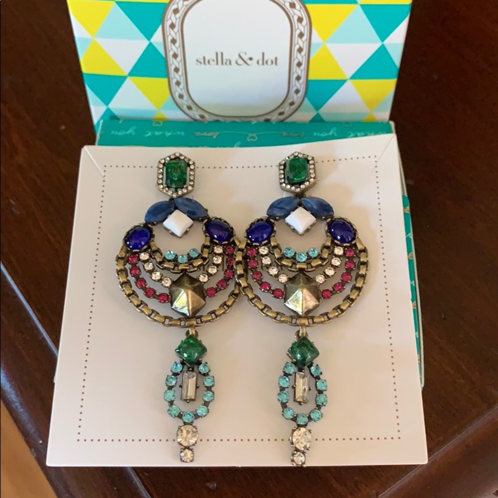 Stella & Dot Prisma Chandelier Earrings